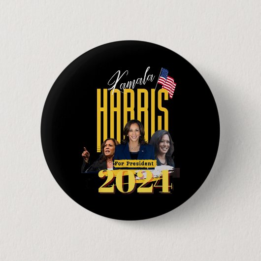 Harris 2024 button (Vorderseite)