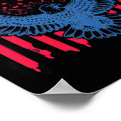 Harris 2024 Eagle Us Flag Poster (Ecke)