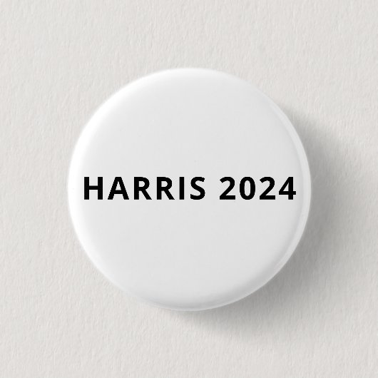 Harris 2024 einfaches minimalistisches modernes Sc Button (Vorderseite)