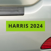 Harris 2024: einfaches, modernes Textzeichengrün Autoaufkleber (Auf Auto)