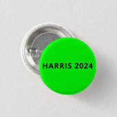 Harris 2024: einfaches, modernes Textzeichenneon Button (Vorne & Hinten)