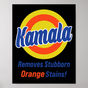 Harris 2024 entfernt Stubborn-Orangenstände 3 Poster