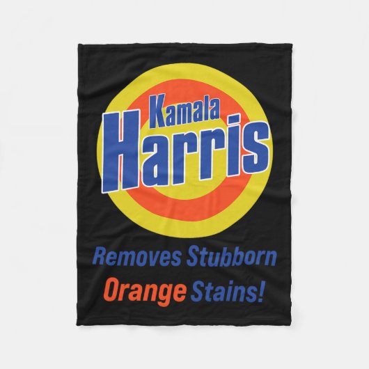 Harris 2024 entfernt Stubborn-Orangenstände 4 Fleecedecke (Vorderseite)