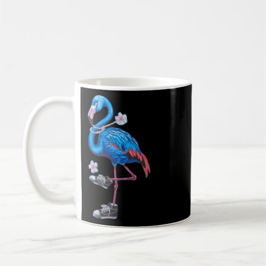 Harris 2024 Flamingo Trendy Retro Stil mit Sneak Kaffeetasse (Links)