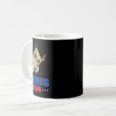 Harris 2024 Funny Hyena Kaffeetasse (Vorderseite Links)