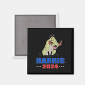 Harris 2024 Funny Hyena Magnet (Vorderseite/Rückseite)