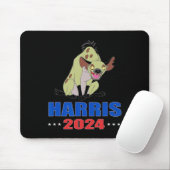 Harris 2024 Funny Hyena Mousepad (Mit Mouse)