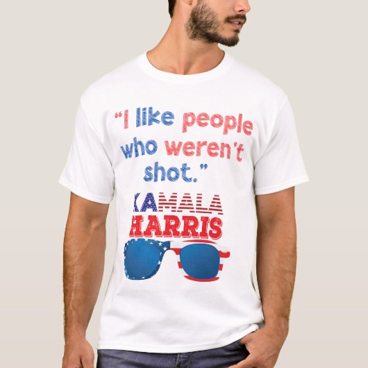 Harris 2024 Funny I mag Leute, die nicht erschosse T-Shirt (Vorderseite)