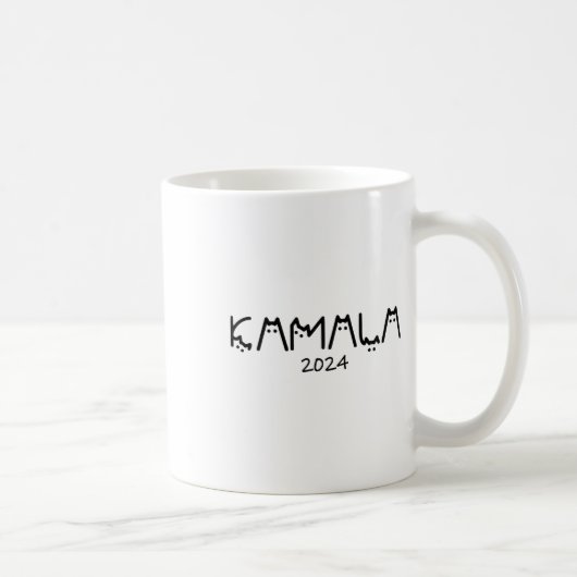 Harris 2024 Funny Niedlich Childless Cat Lady Kaffeetasse (Rechts)