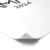 Harris 2024 Funny Niedlich Childless Cat Lady Poster (Ecke)