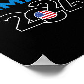Harris 2024 für den Präsidenten Poster (Ecke)