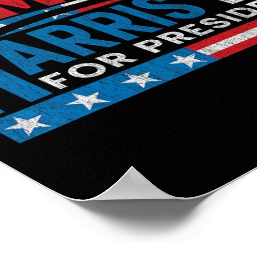 Harris 2024 für Präsidentschaftswahl für Kama Poster (Ecke)