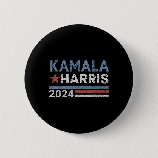 Harris 2024 für Präsidentschaftswahlkampf Button (Vorderseite)