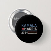 Harris 2024 für Präsidentschaftswahlkampf Button (Vorne & Hinten)