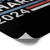 Harris 2024 für Präsidentschaftswahlkampf Poster (Ecke)