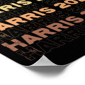Harris 2024 für Wahlkampfangebot Poster (Ecke)