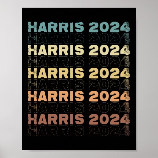 Harris 2024 für Wahlkampfangebot Poster (Vorne)