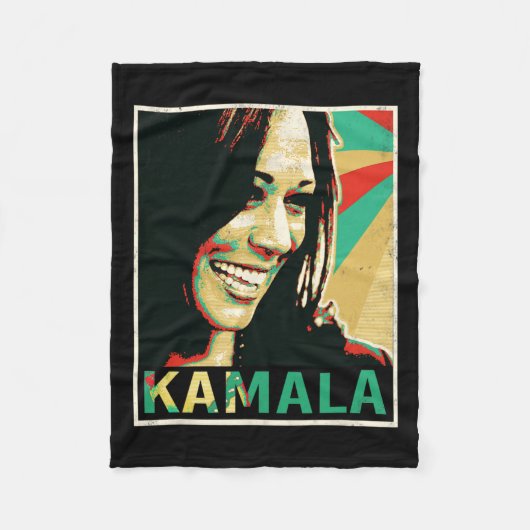 Harris 2024 Kamala für Präsident Fleecedecke (Vorderseite)