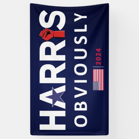 Harris 2024 - Kamala Harris Banner (Vertikal)
