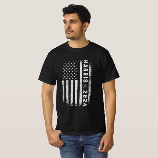 Harris 2024 Kamala Harris für Präsident 2024T-Shir T-Shirt (Vorne ganz)