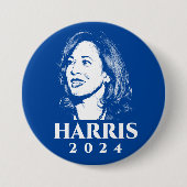Harris 2024 kamala Wahlkampf Foto Button (Vorderseite)