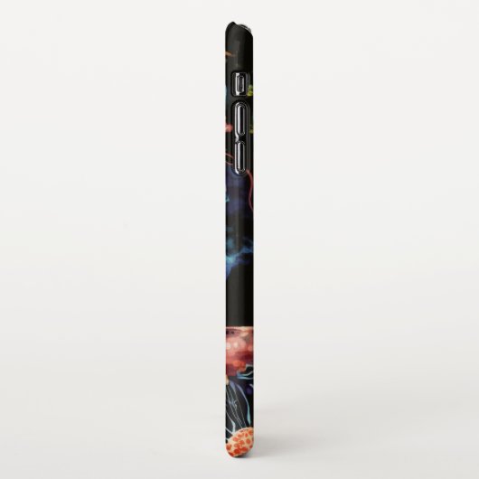 Harris 2024 Kampagnenphanopp mit Jellyfish Des iPhone Hülle (Linke Seite)