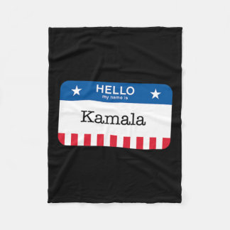 Harris 2024 Last Minute Kostüme kamala Name Tag Fleecedecke