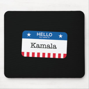 Harris 2024 Last Minute Kostüme kamala Name Tag Mousepad