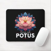 Harris 2024 Lotus for Potus Trending President Mousepad (Mit Mouse)