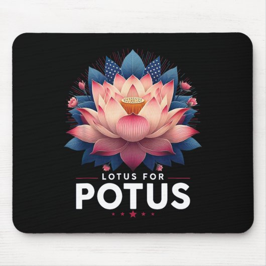 Harris 2024 Lotus for Potus Trending President Mousepad (Vorne)