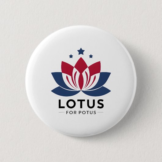 Harris 2024 Lotus für Potus Präsident Trend Electi Button (Vorderseite)