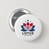 Harris 2024 Lotus für Potus Präsident Trend Electi Button (Vorne & Hinten)