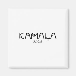 Harris 2024 Lustige süße kinderlose Katzenlady  Magnet