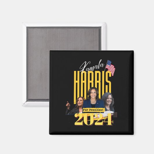 Harris 2024 magnet (Vorderseite/Rückseite)