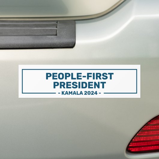 Harris 2024 People-first Präsident Autoaufkleber (Auf Auto)