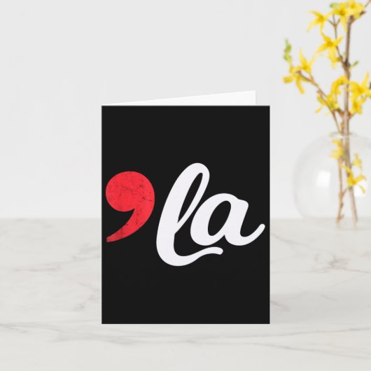 Harris 2024 Präsident Comma La Funny 1 Karte (Gelbe Blume)