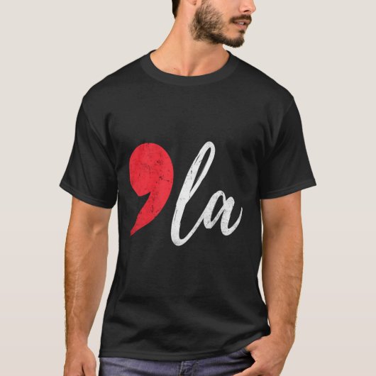 Harris 2024 Präsident Comma La Funny T-Shirt (Vorderseite)