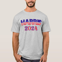 Harris 2024 Präsident Demokrat Flag LT Unisex T-Shirt