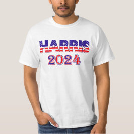 Harris 2024 Präsident Demokrat USA - Wertebericht T-Shirt