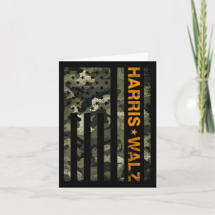 Harris 2024 Präsident Usa Camouflage Typs Walz Wa Karte