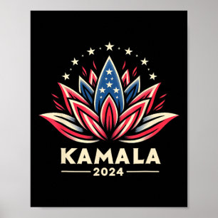 Harris 2024 Präsidentschaftskampagne American Lotu Poster