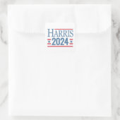 Harris 2024 Präsidentschaftswahl Sticke Quadratischer Aufkleber (Tasche)