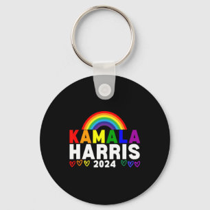 Harris 2024 Rainbow Gay Pride Lgbt Election Schlüsselanhänger