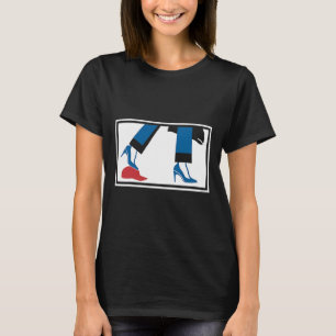 Harris 2024 Retro Komma La Rote Mütze Anti Trump T-Shirt