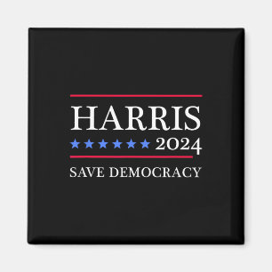 Harris 2024 Rette Demokratie für Präsident 2024 Magnet
