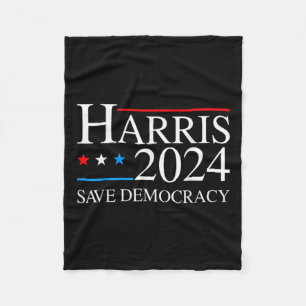 Harris 2024 Rettete Demokratische Wahlkampagne USA Fleecedecke