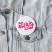 Harris 2024 Rosa farbenfroh Button (Beispiel)