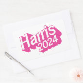 Harris 2024 Rosa farbenfroh Rechteckiger Aufkleber (Umschlag)