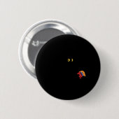 Harris 2024 Sieg Black Cat Vs Elefant Trump Button (Vorne & Hinten)