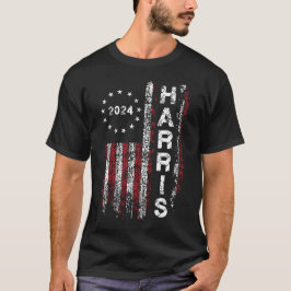Harris 2024 - Vintage Abstimmung mit amerikanische T-Shirt